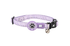 Max & Molly cat collar with safety buckle, bell, and ID tag – adjustable and comfortable for everyday wear.