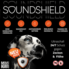 Soundshield - 24/7 Ultrasonic Technology Against Ticks & Fleas - Rose