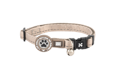 Max & Molly cat collar with safety buckle, bell, and ID tag – adjustable and comfortable for everyday wear.