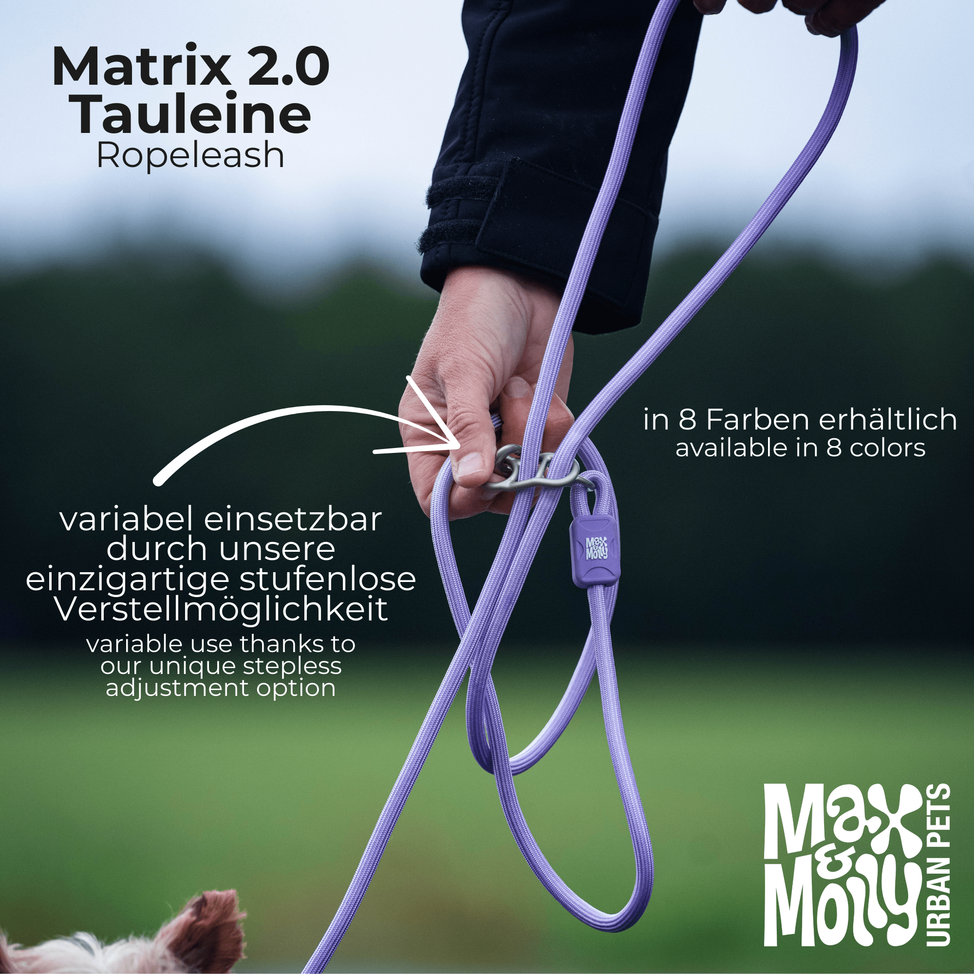 Rope Leash 3m Ø 10mm - Matrix 2.0 Lavender
