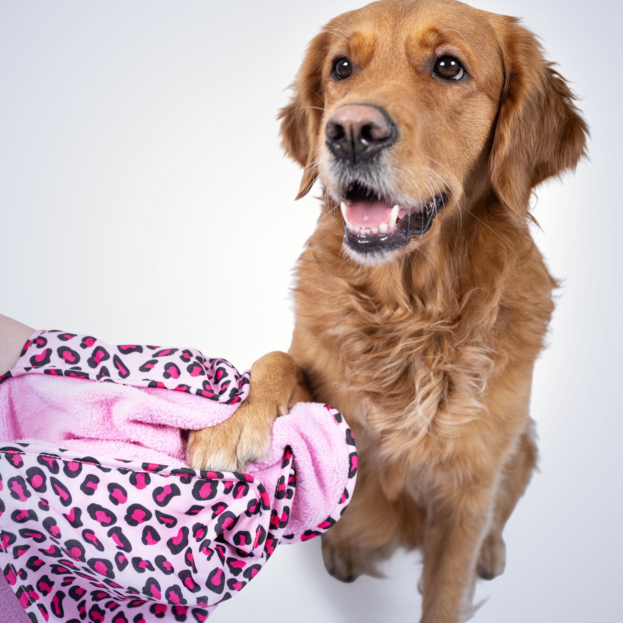Hundehandtuch - Leopard Pink