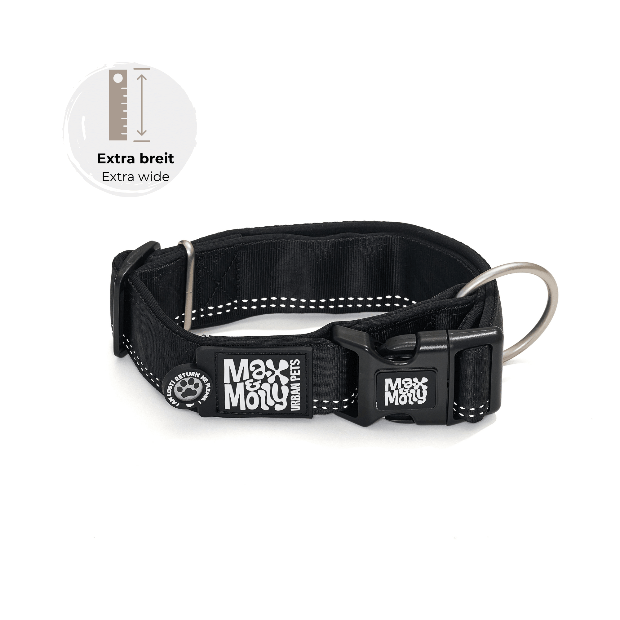 Smart ID Breites Halsband - Matrix 2.0 Black