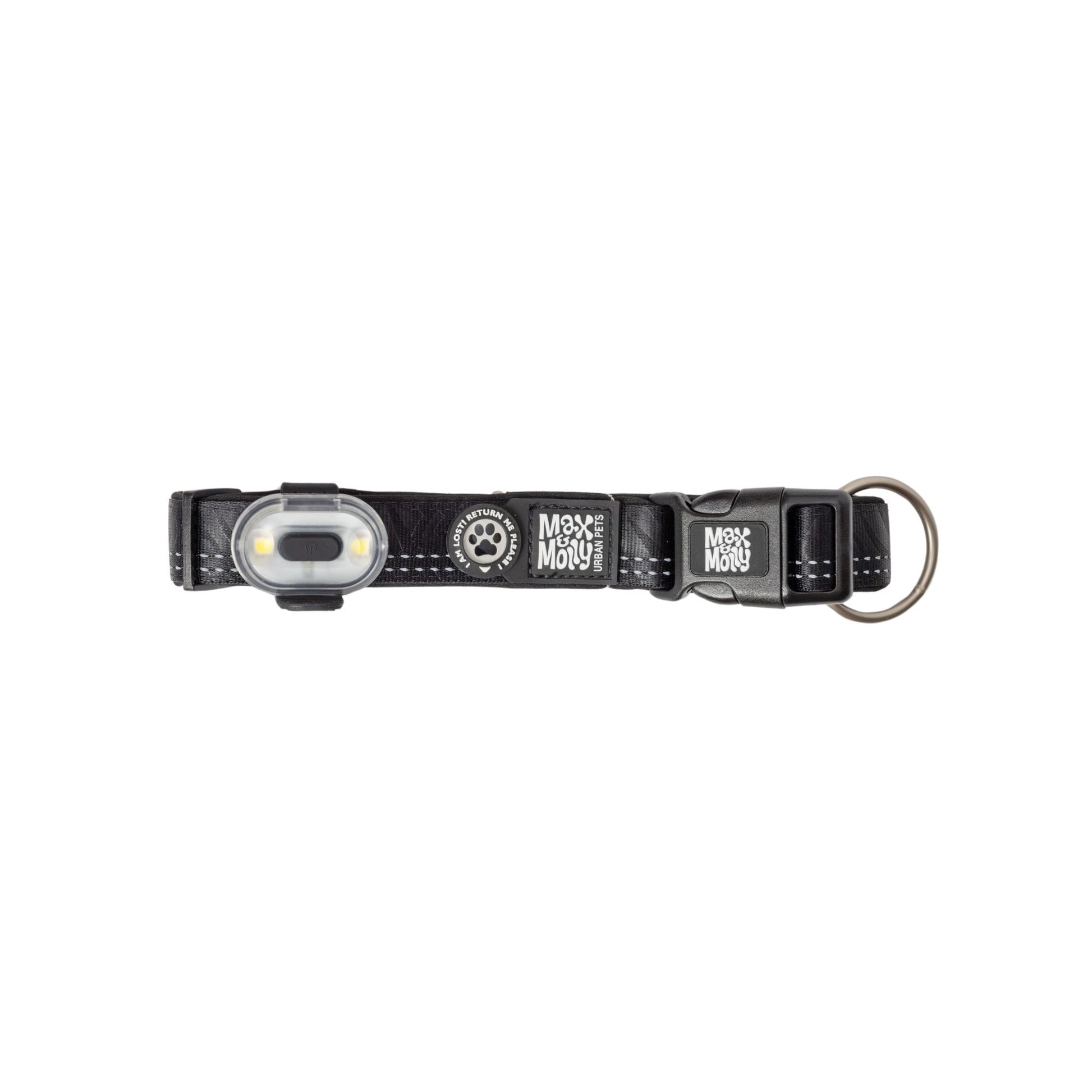 Matrix 2.0 Ultra LED - Safety Light Black montat pe zgardă