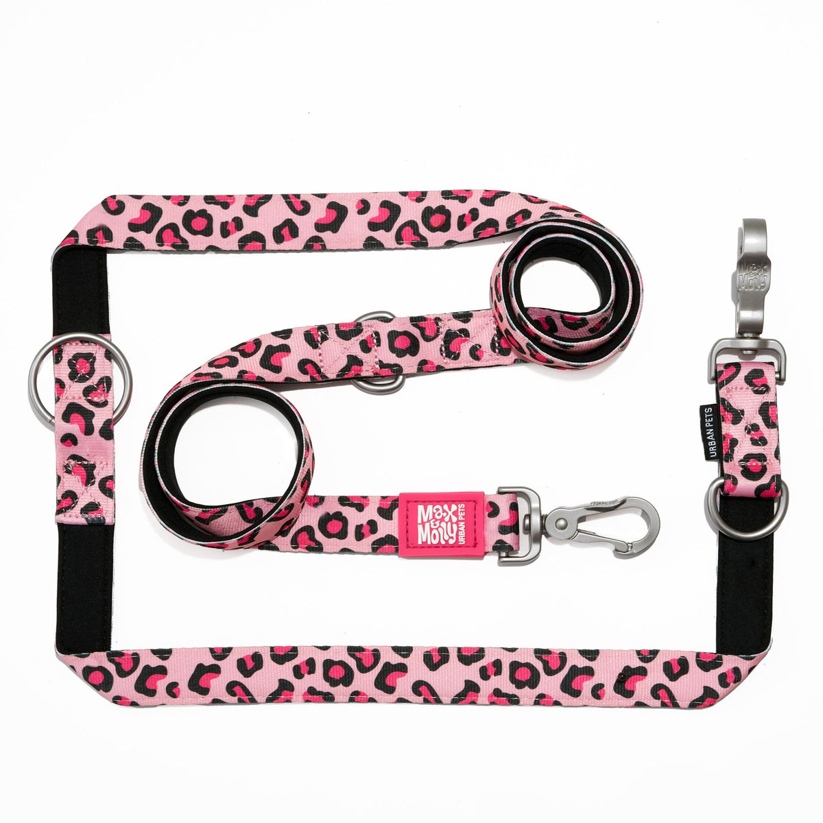 Multi-Function Leash - Leopard Pink II