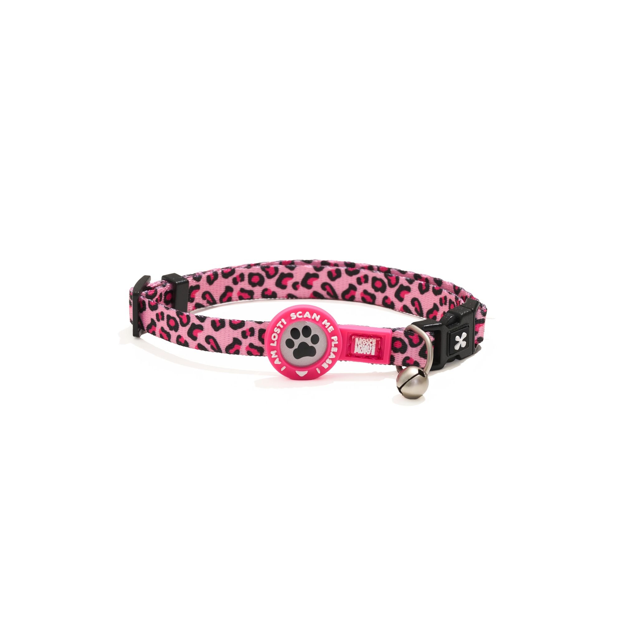 Smart ID Cat Collar - Leopard Pink II