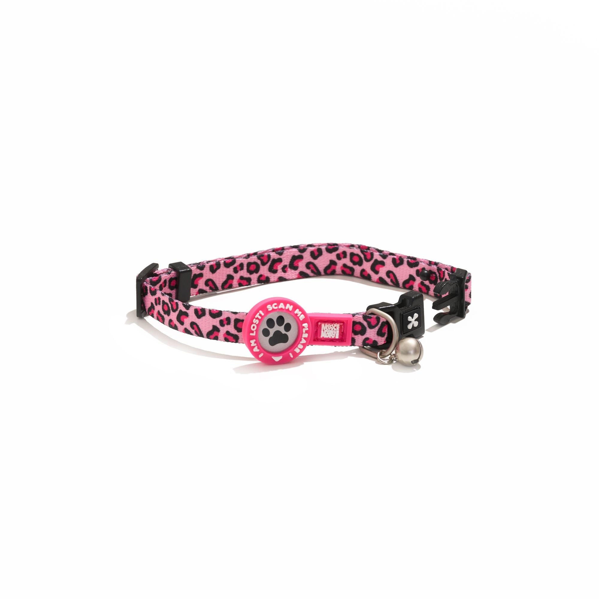 Smart ID Cat Collar - Leopard Pink II