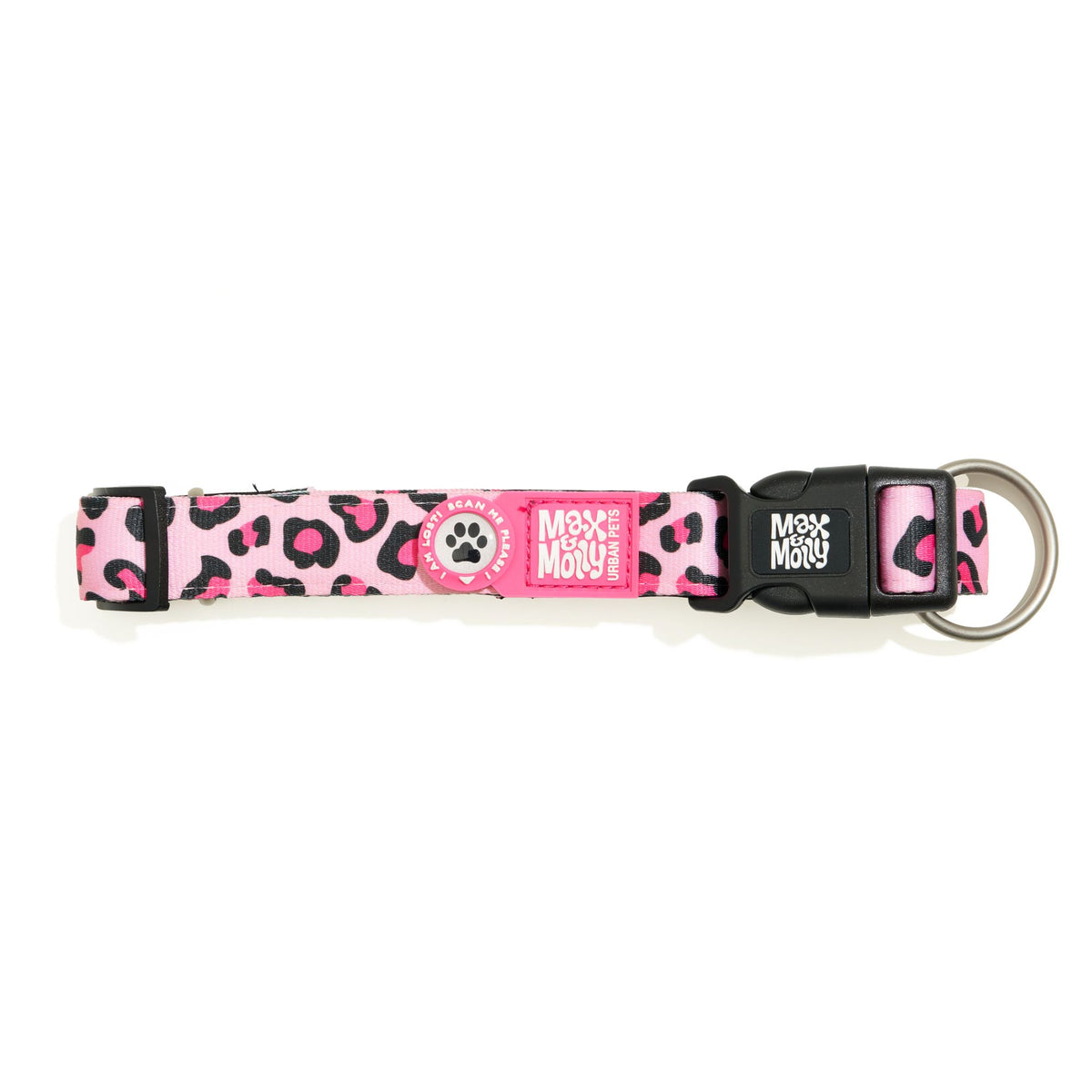 Gotcha! Smart ID Hunde Halsband - Leopard Pink II