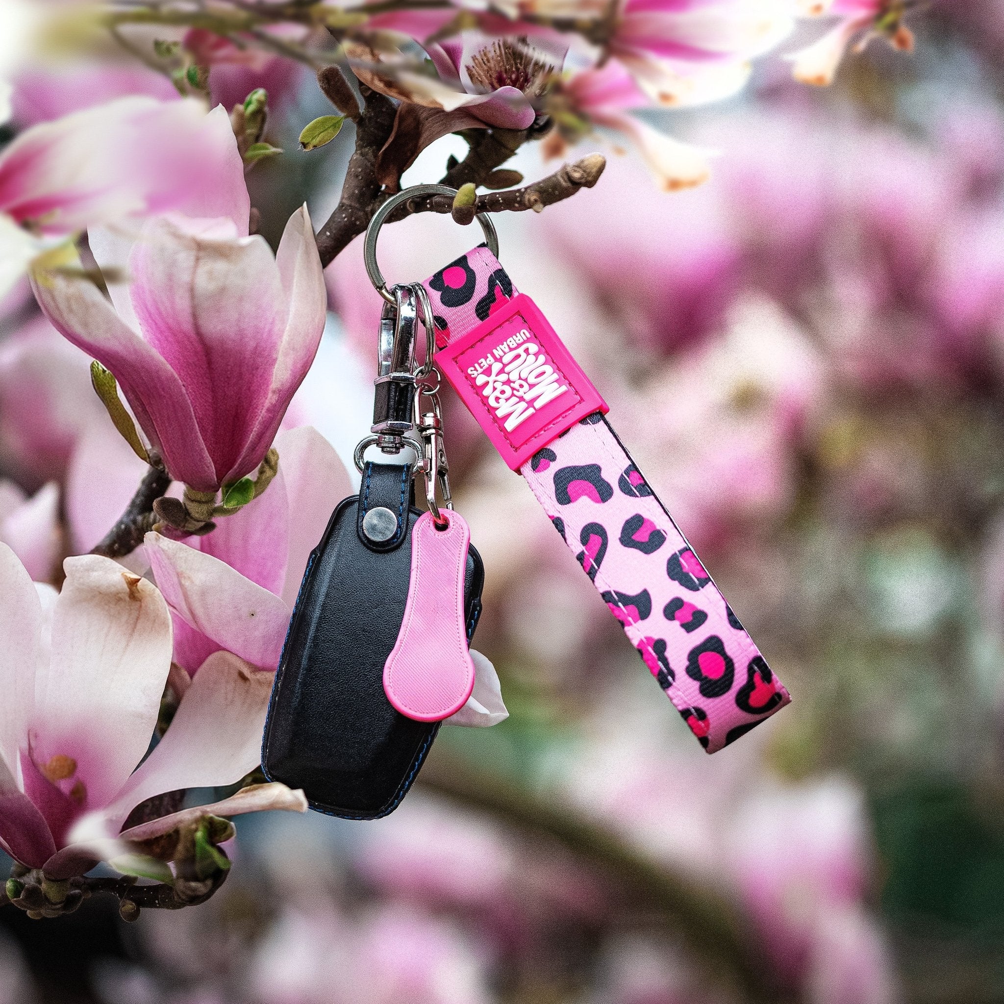 Key Ring - Leopard Pink/Tag