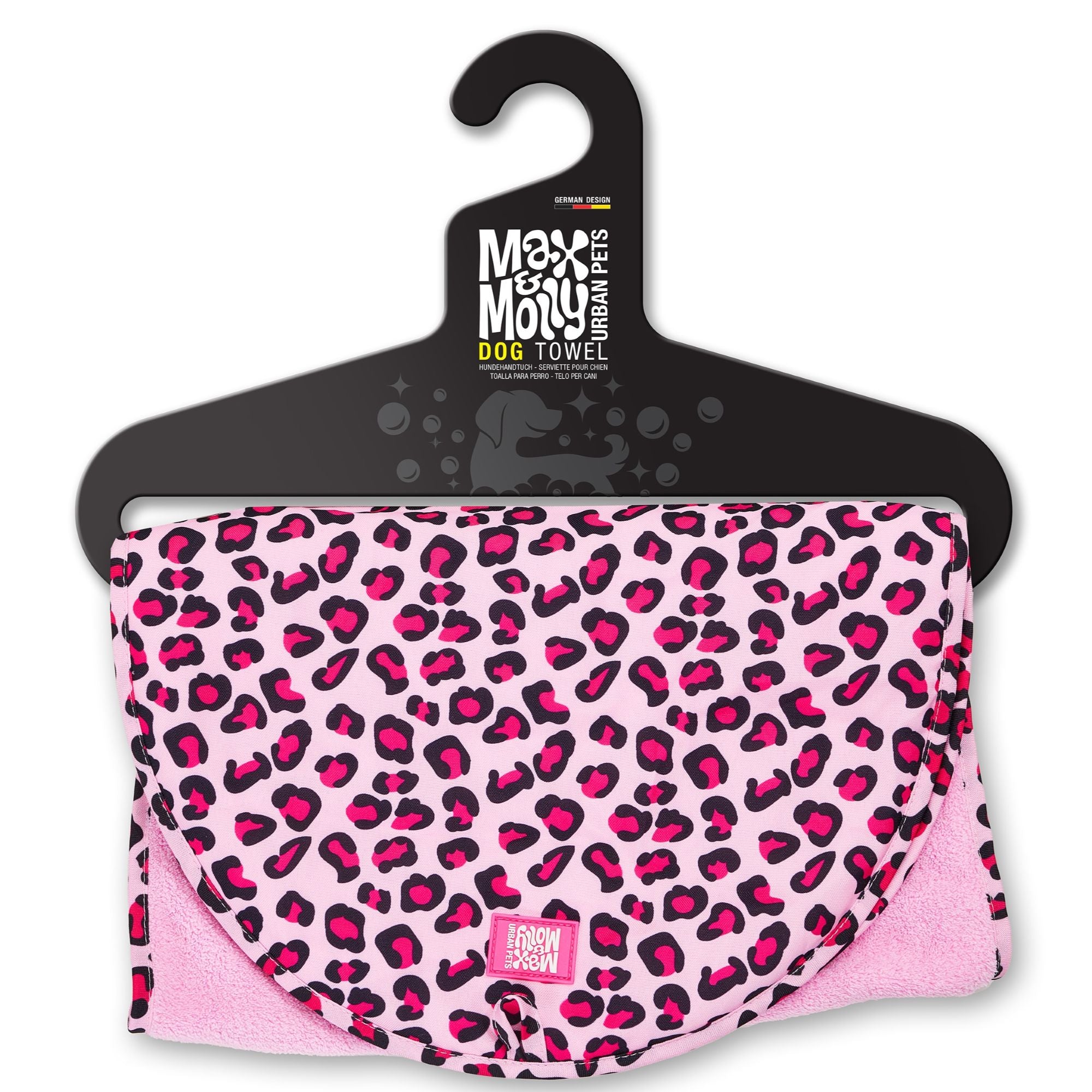 Hundehandtuch - Leopard Pink