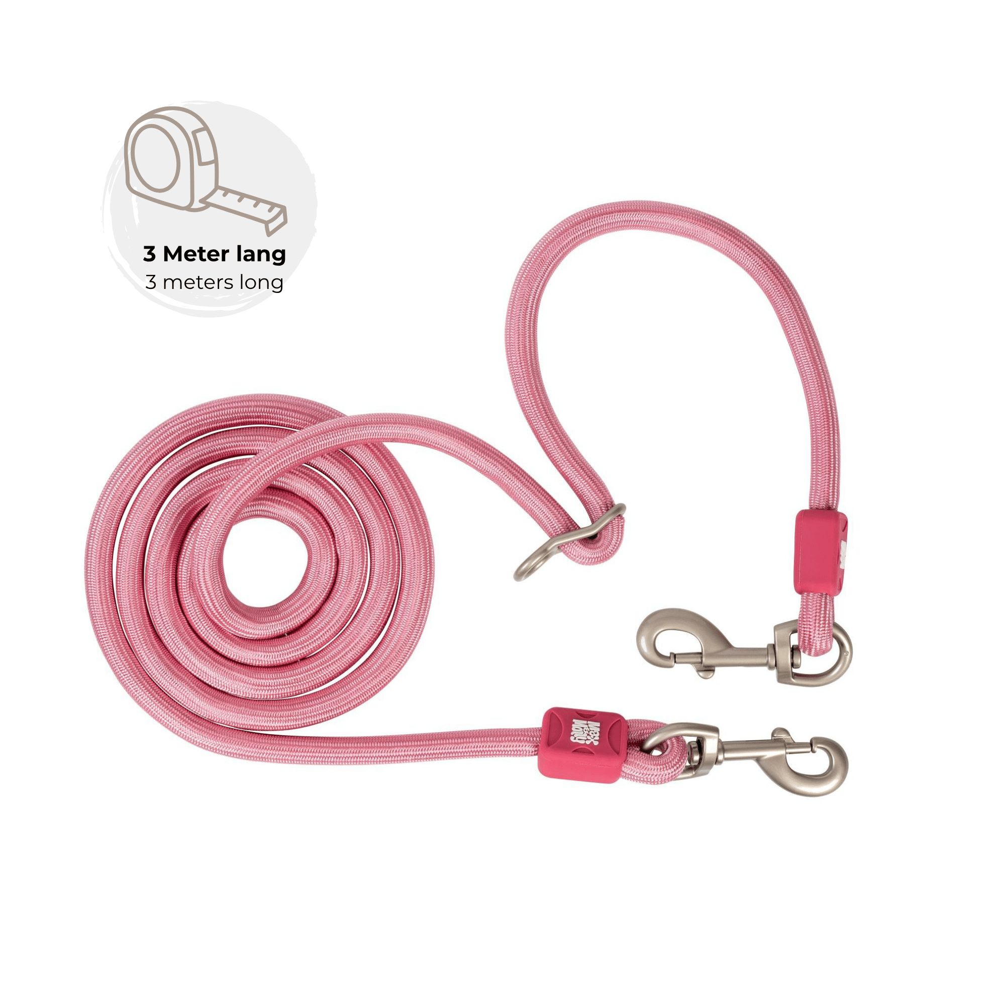 Rope Leash 3m Ø 10mm - Matrix 2.0 Rose
