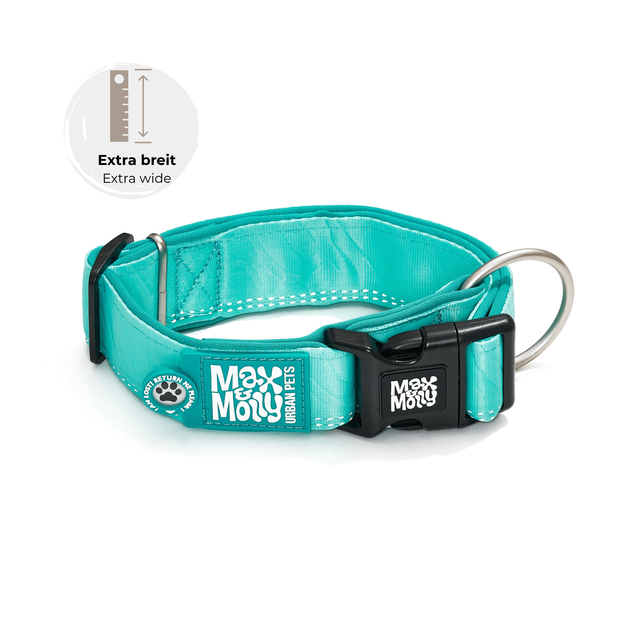 Smart ID Breites Halsband - Matrix 2.0 Türkis