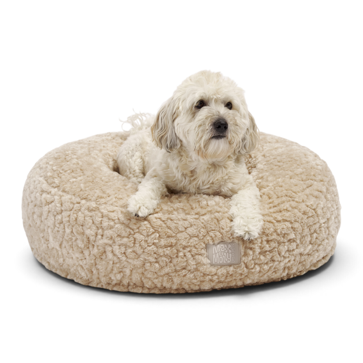 Hundebett Donut - Luno Sheep Beige