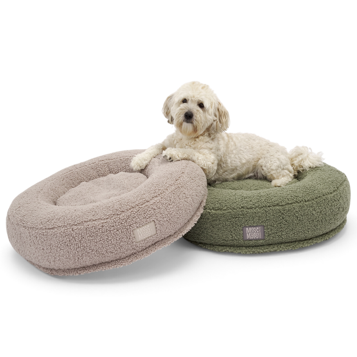 Hundebett Donut  - Luno Teddy Green