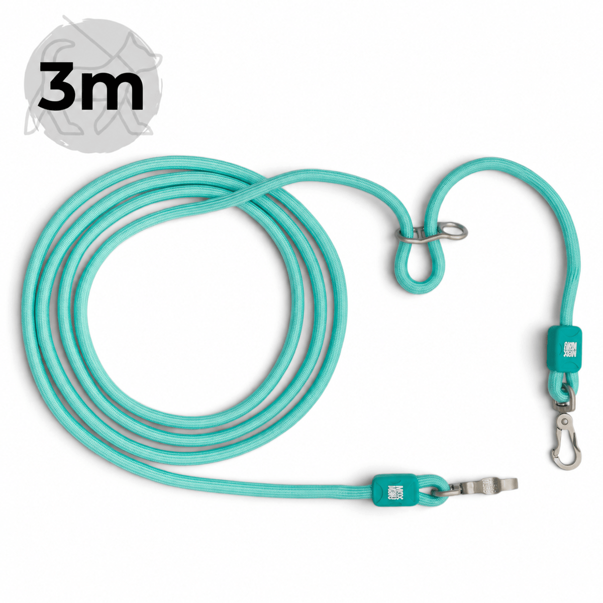 Rope Leash 3m Ø 10mm - Matrix 2.0 Turquoise