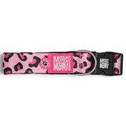 Gotcha! Smart ID Wide Dog Collar - Leopard Pink