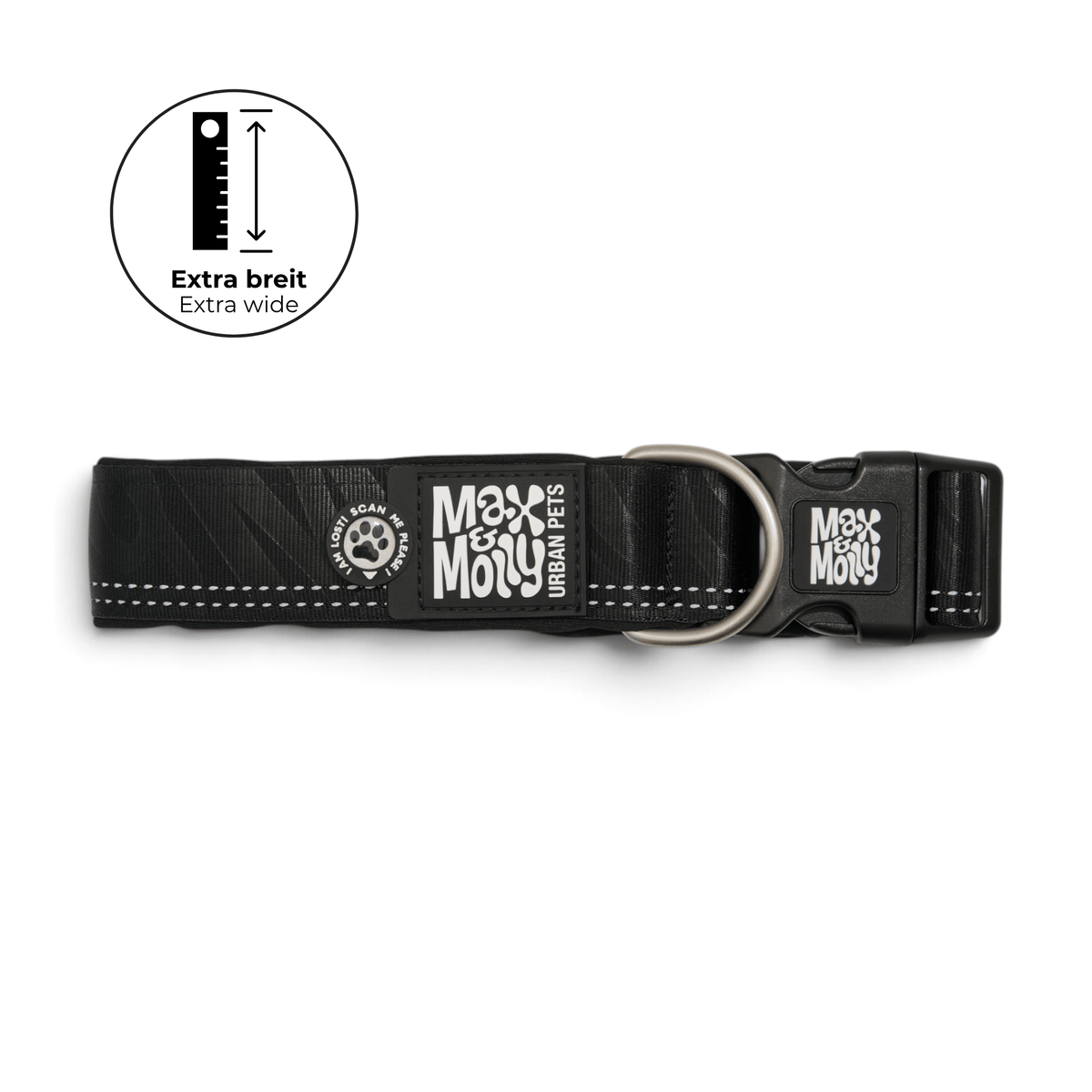 Gotcha! Smart ID Breites Halsband - Matrix 2.0 Black