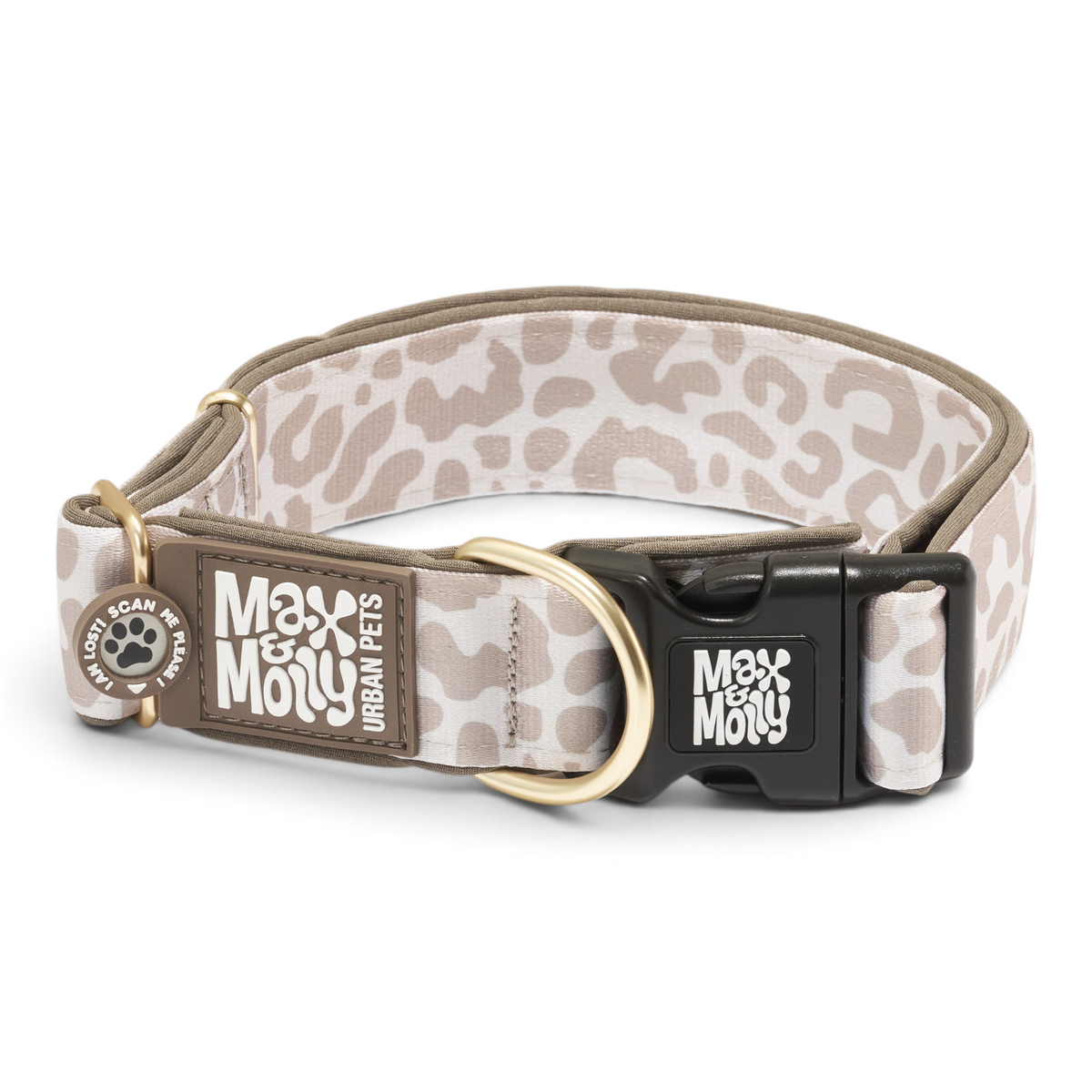 Gotcha! Smart ID Wide Collar - Leo Beige