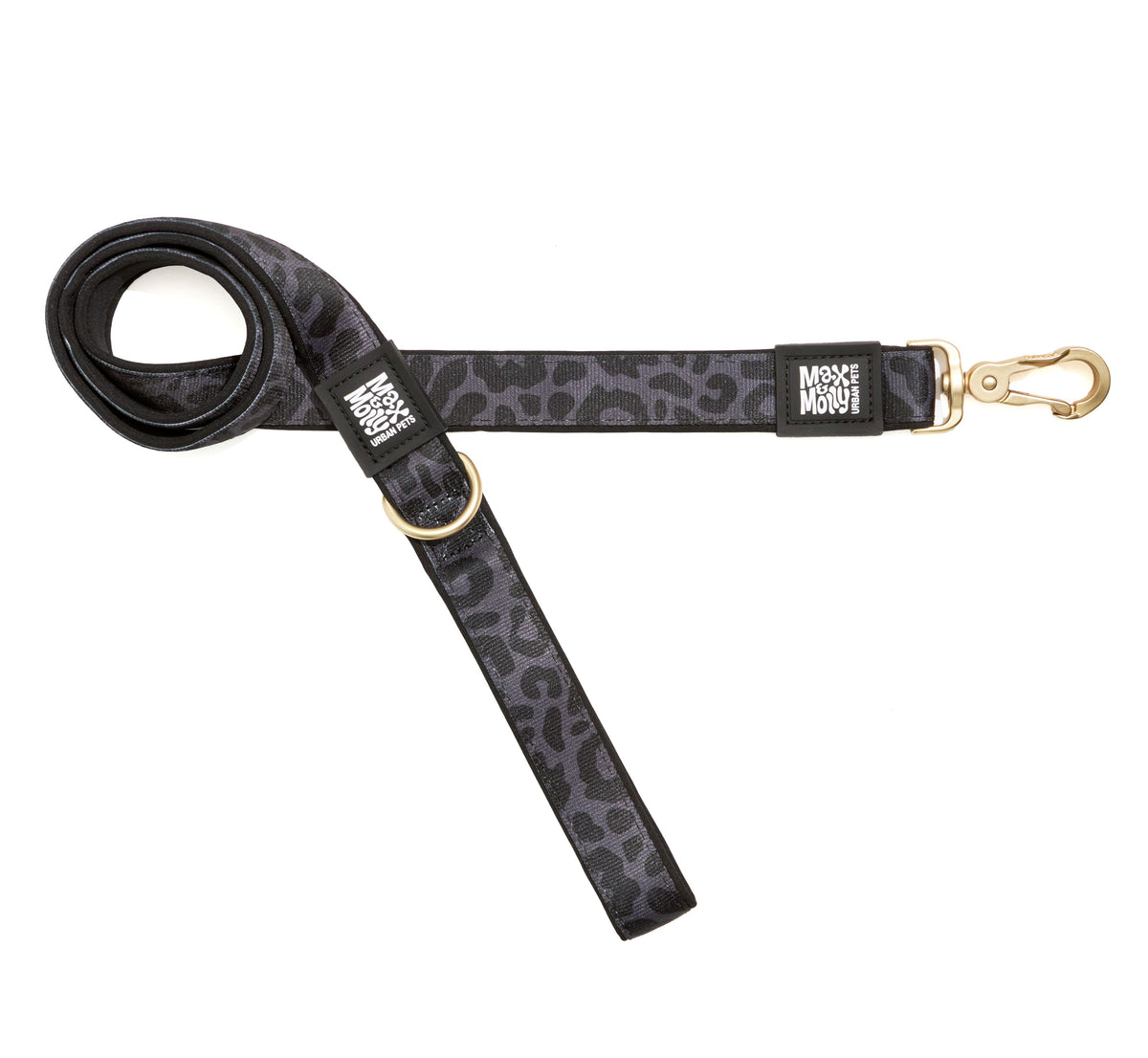 Short Dog Leash - Leo - Black
