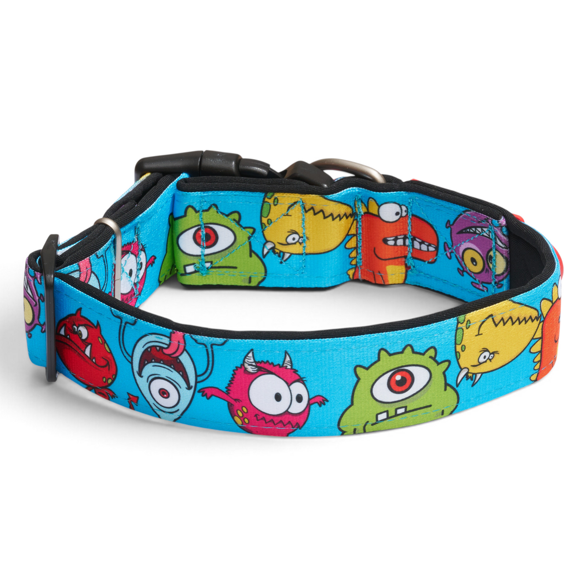 Gotcha! Smart ID Wide Dog Collar - Little Monsters