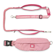 Jogging Leash with Waist Bag -  Matrix 2.0 Rose