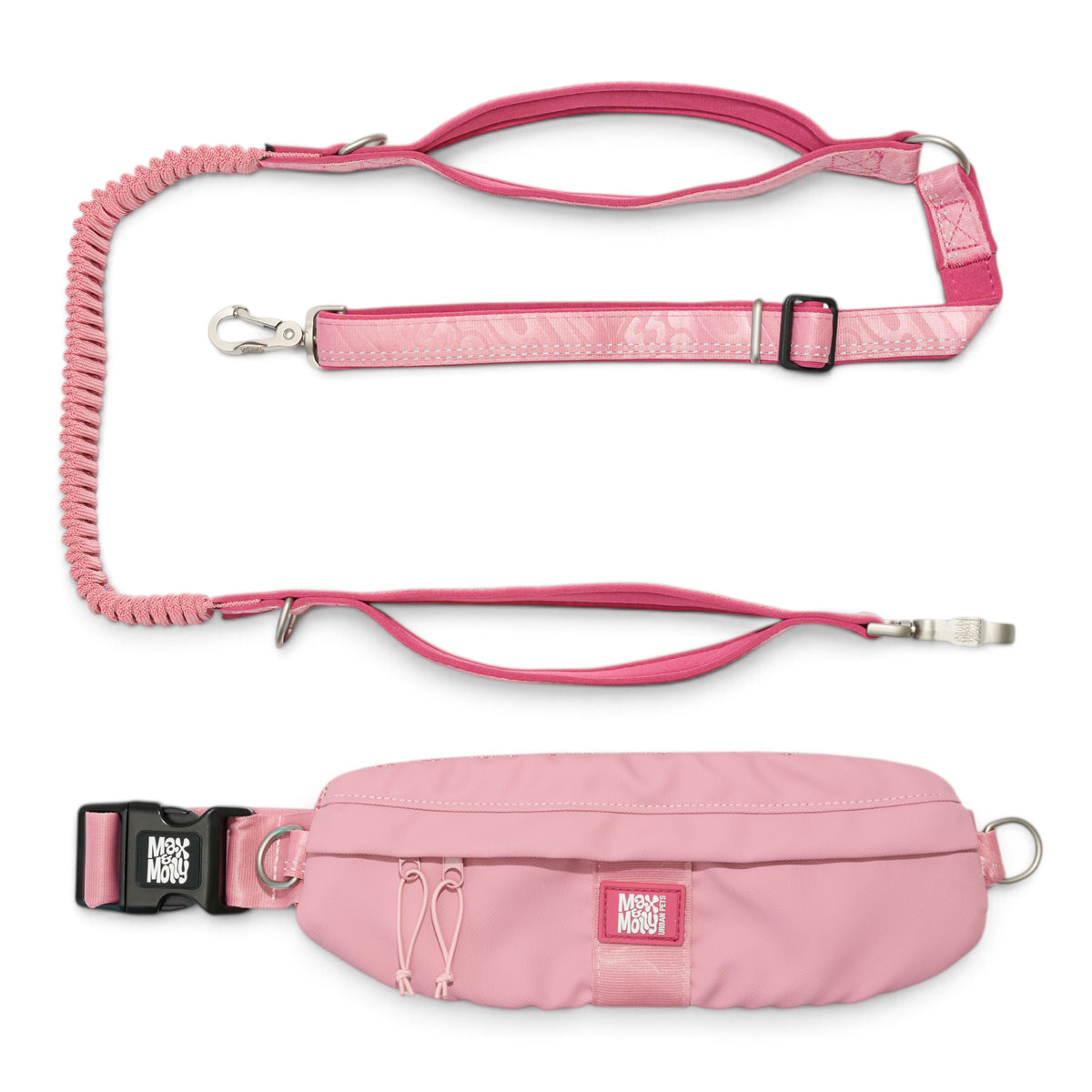 Jogging Leash with Waist Bag -  Matrix 2.0 Rose