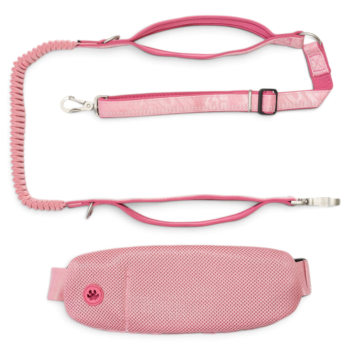 Jogging Leash with Waist Bag -  Matrix 2.0 Rose