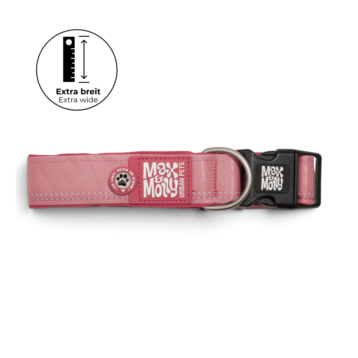 Gotcha! Smart ID Breites Halsband - Matrix 2.0 Rose