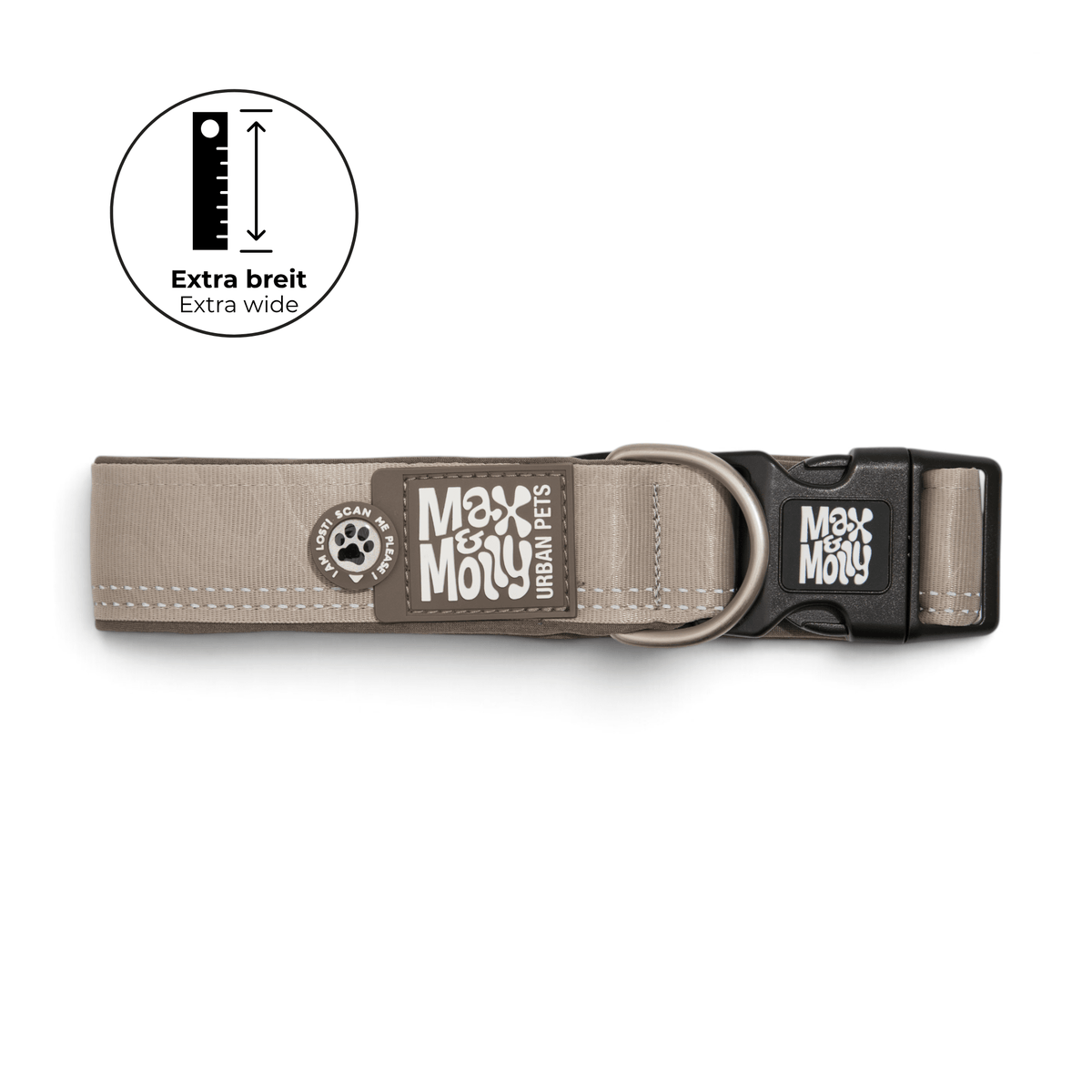 Gotcha! Smart ID Breites Halsband - Matrix 2.0 Sand
