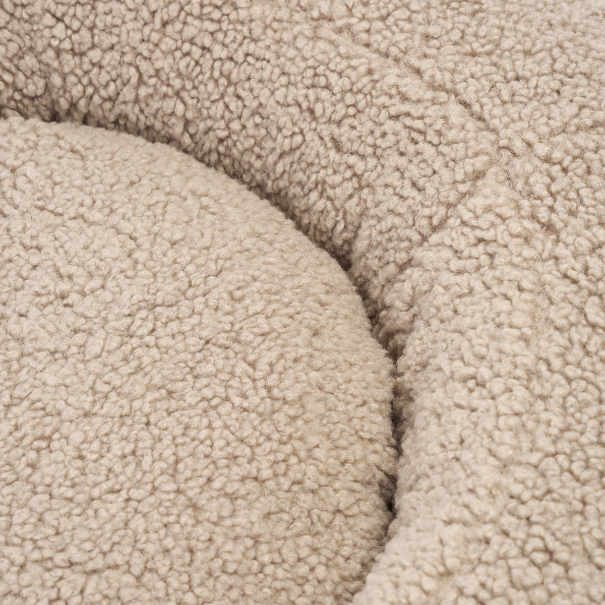 Dog Donut Bed - Luno Teddy Beige