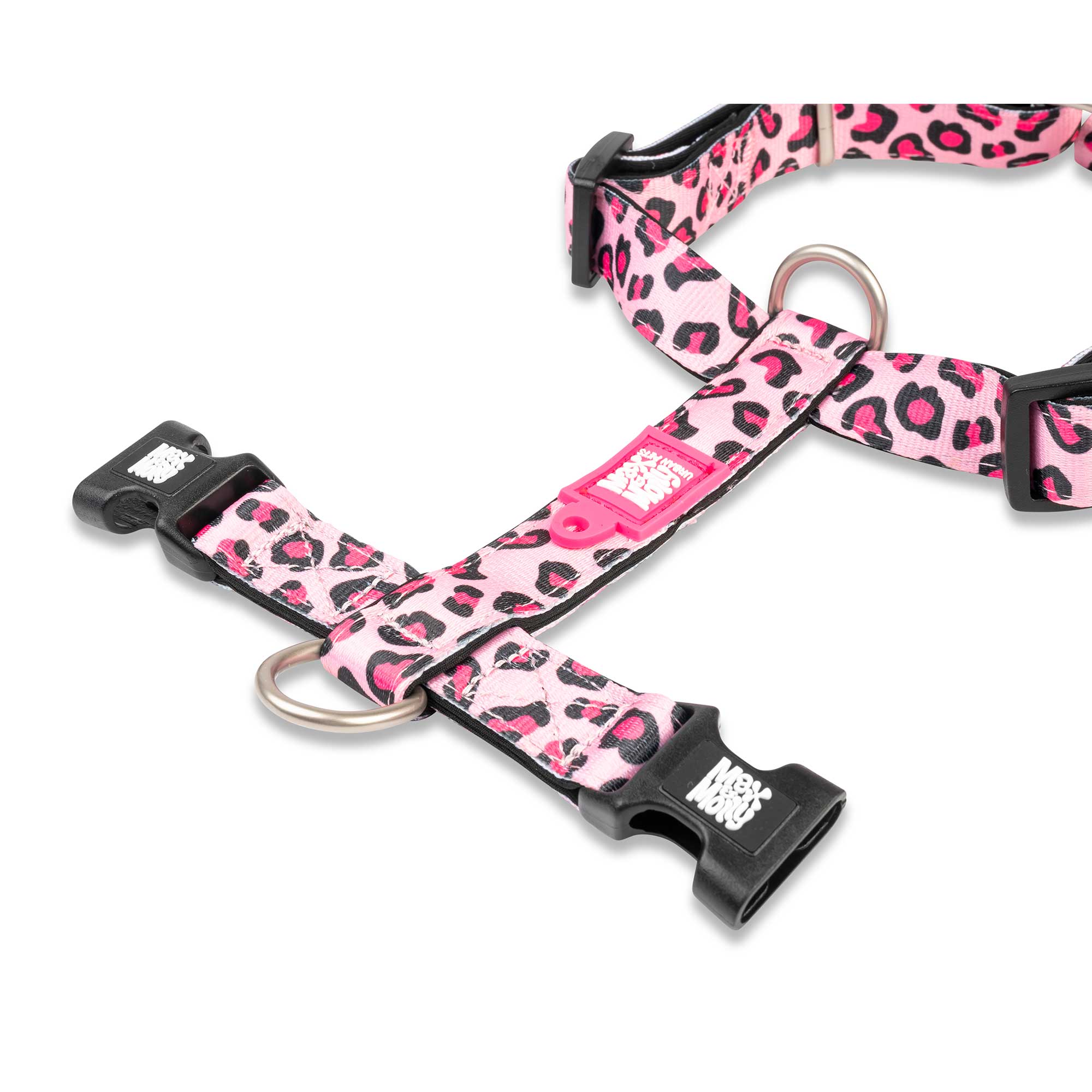 H-Harness Leopard Pink – Max Molly Urban Pets - Main Image