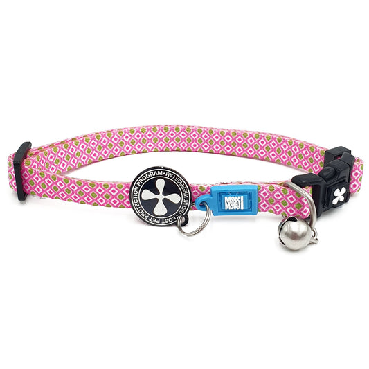 Smart ID Katzen Halsband - Retro Pink