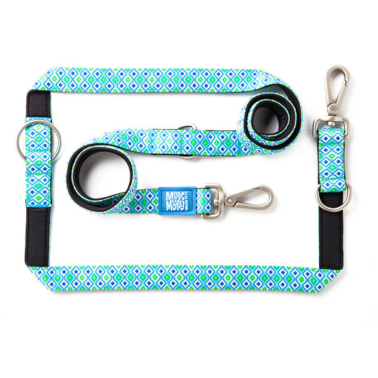 Multi Function Leash - Retro Blue