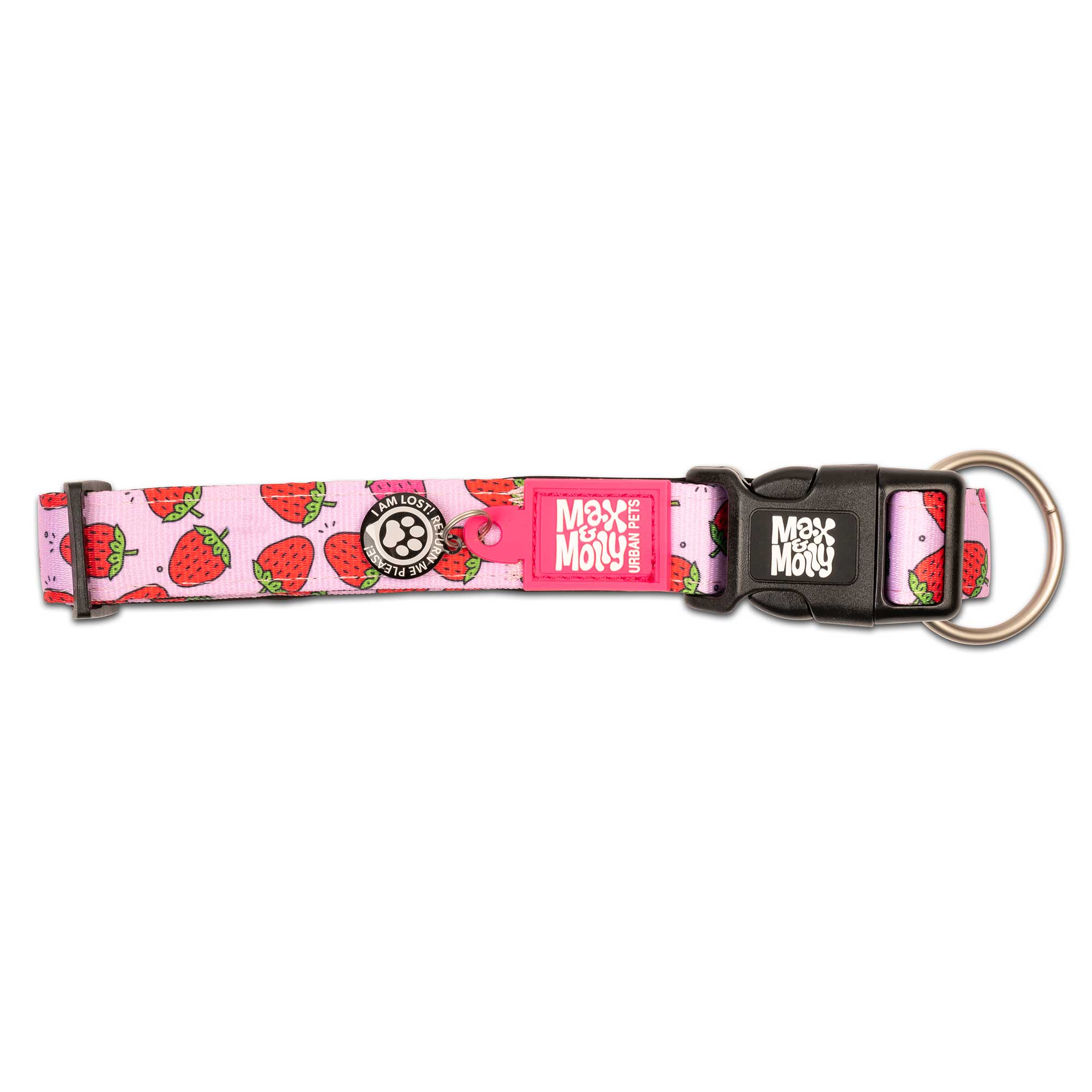 Sistem de închidere zgardă Max & Molly Strawberry Dream